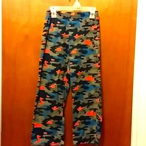 Boys fleece camo pajama pants size 6-7